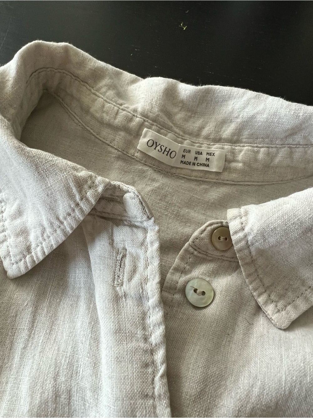 Oysho Linen Button Down